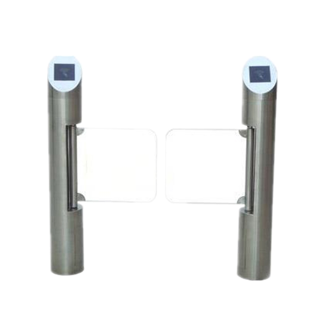 Cylinder Glass Wing Swing Turnstile Gate-1