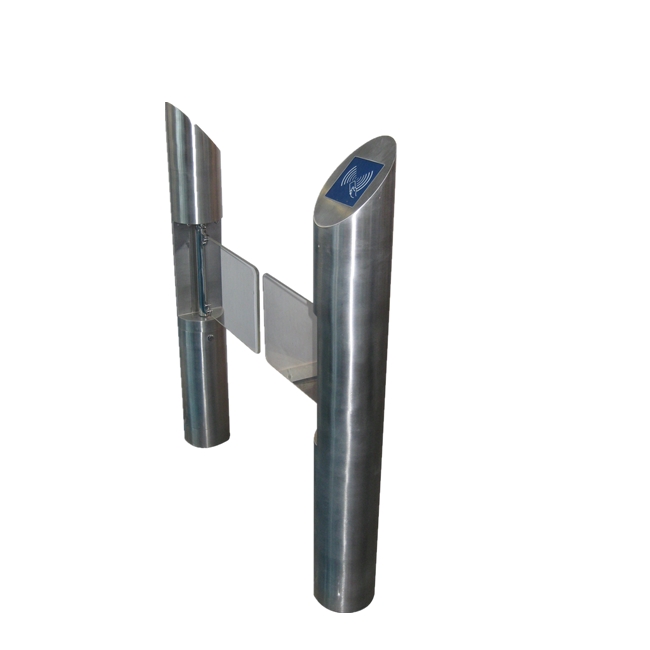 Cylinder Glass Wing Swing Turnstile Gate-2